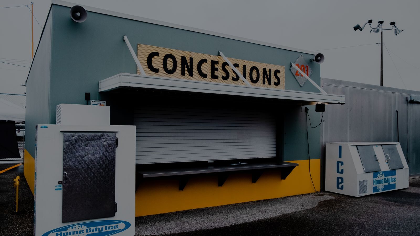 Concession refrigeration in a live-event venue